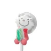 2020 New Convenient Waterproof Cute Cartoon Customized Bathroom Silicone Toothbrush Holder with Wall Suction Cup