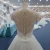 Import 2021-4 Ivory/Nude symmetric appliques wedding dress manufacture sleeveless bridal gown beautiful flowers special belt from China