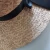 Import 2021 new design straw hats with black ribbon bangkok straw hats womens beach straw hat from China