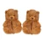 Import 2021 stock same day delivery high quality teddy bear slippers indoor and outdoor ladies non-slip bear plush slippers from China