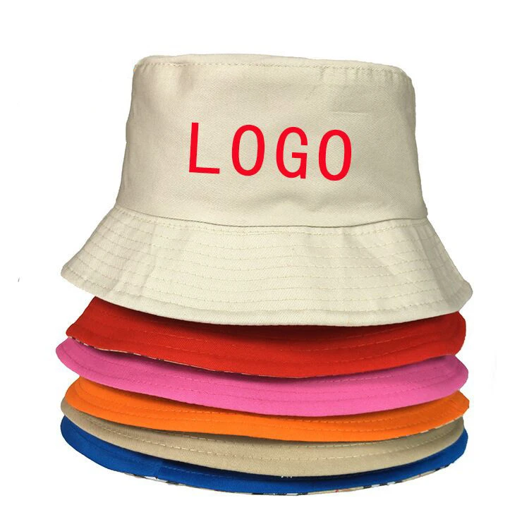2021 Wholesale custom fabrics embroidered Bucket Hats