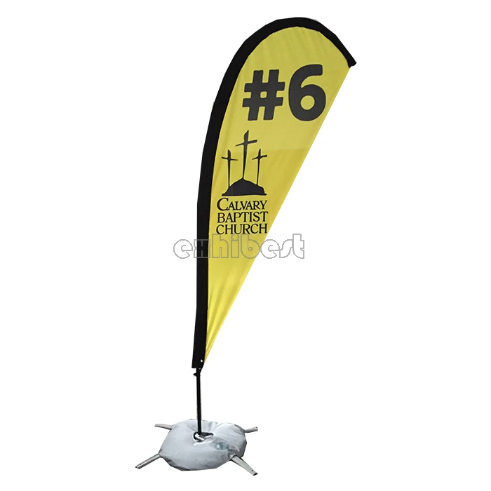 2021 Wholesale feather flag hardware teardrop flag banner for sale