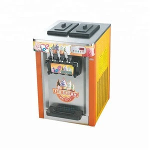 22L counter top 3 flavors commercial soft serve machine for ice cream