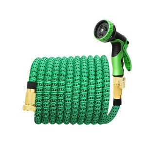 25ft-150ft Expandable PVC Garden hose With 9 Functions metal nozzle flexible, gardening and washing hose with 1year warranty