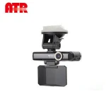 270 Degree rotating screen rearview mirror car black box