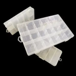 27.2cm X 17.5cm X 4.2cm urable Transparent Visible Plastic Fishing Lure Storage Box Case Fishing Tackle Box