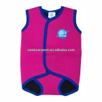 2mm neoprene red baby swimming wrap wetsuit for swimming pools or the beach