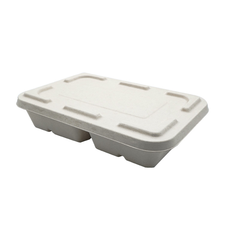 Buy 3 Compartment Biodegradable Takeaway Food Box With Lid from ...