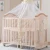 Import 3 in 1 converitbility nursery furniture set baby bed/kids sleeping cots with free mosquito net from China