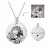 Import 316L Stainless steel Back  White Color Front Personalized Photo  Mens Womens Gifts Custom Engraved Necklace Pendant from China