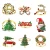 Import 33 new Christmas napkin rings napkin buckles Christmas tree deer snowman socks crutches wreaths napkin rings wholesale from China