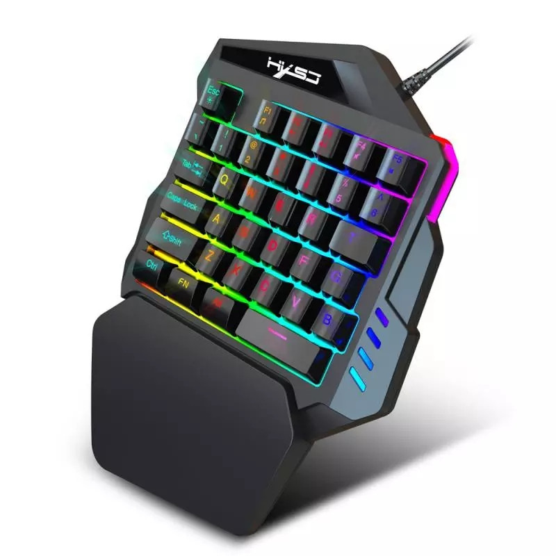Buy 35 Keys One-handed Rgb Mechanical Gaming Keyboard Led Left Hand ...