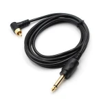 3.5mm Male to Golden Plated 2 RCA Male Stereo Audio Tattoo Clip Cord Cable