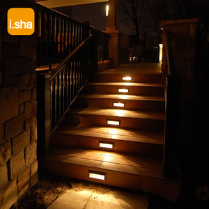 3w indoor outdoor aluminum recessed step light IP65 led stair wall lamp foot light