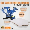 4 Color 1 Station mini manual T shirt Press Silk Screen Printer for sale