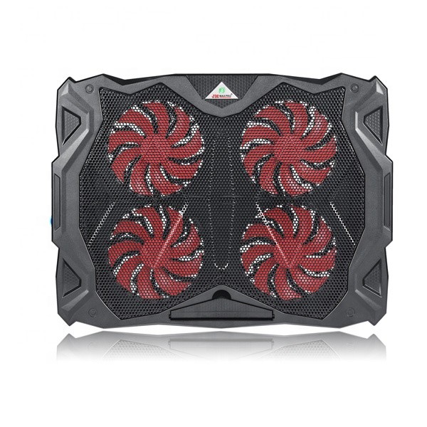 4 Red fan Antiskid design adjustable height electric laptop cooling pad 14&#x27;&#x27;~15.6&#x27;&#x27; notebook cooling pad
