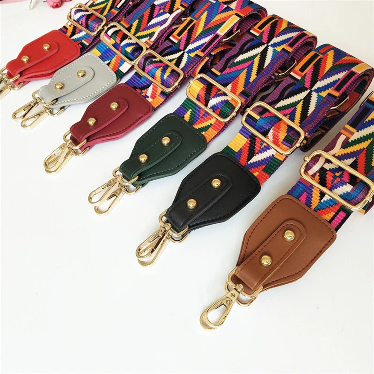 5 CM Colorful Wide Simple Style Strap Adjustable Crossbody Bag Strap Replacement