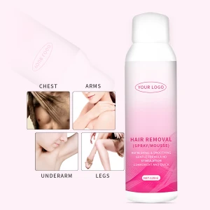 5 minutes fast effective private lable semi-permanent hair removal spray for woman painless hair spray removal