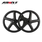5 Spoke Carbon Cycling Wheels Clincher/Tubular Carbon Wheels 700C Carbon Bicycle Wheels