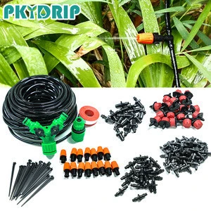 50 Feet Blank Distribution Tubing Hose Plant Watering Irrigation Drip Kit Accessories Include Atomizing Nozzle Mister Dripper