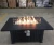 Import 5,5000 BTU Black coated  aluminum outdoor rectangle Propane gas fire pit tables from China