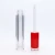 Import 5ml High quality pink cylinder long thicklip glaze empty full transparent clear lip gloss tube with wands from China