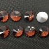6,8,10,12,14,16,18mm RIVOLI CRYSTAL POINTED BACK Rhinestones Round Glass Crystal fancy Stone