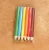 Import 6pcs colorful pencil pack set/ Mini 8.8cm length 3.5 inch 6 colored pencil set for kids promotional gifts from China