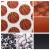 Import 6pcs/set Basketball Sports Print A4 Vinyl Leather Fabric Bundle For Bows 90478 from China