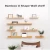 7 in 1 combination wall floating shelves industrial wooden wall shelf decorations living room furniture home decoration