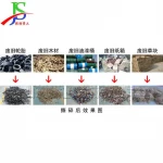 7.5KW multifunctional crusher rubber metal products clothing glass  wood shredder domestic waste crushing equipment