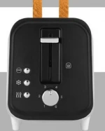 800W power auto switch off 2 Slices Portable Automatic Bread Toaster