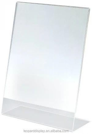 8.5X11 Inches Slant Back Clear Acrylic Counter Top Sign Holder