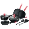 9-pieces aluminum pots and pans set non stick cookware set