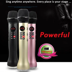 9 W Wireless Microphone Karaoke,Portable Karaoke Player With Wireless Speaker For Home KTV Singing