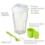 Import 900ml salad dressing shaker with fork food container from China
