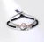 Import 925 Sterling Silver Interlocking Couple Bracelet Enamel Inlaid Woven Bracelet Fashion Jewelry Accessories from China