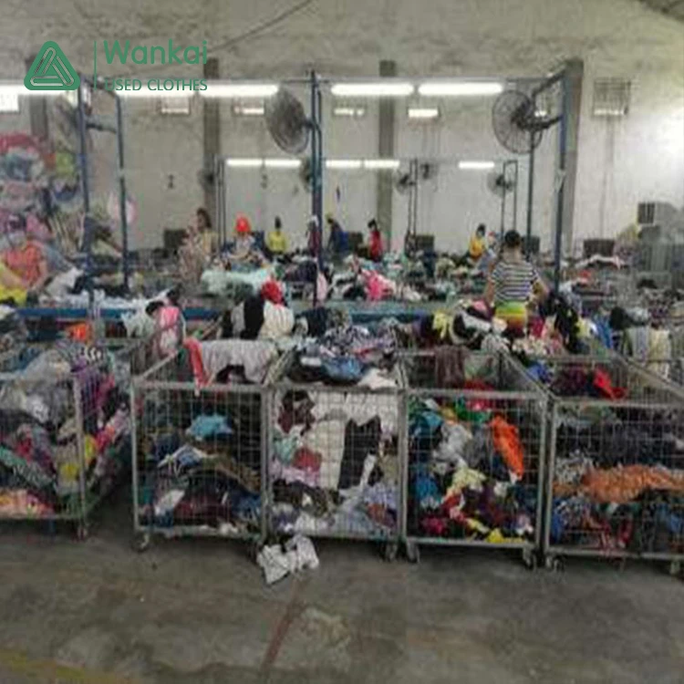 A Grade Second Hand Clothing Bale, Brand 100Kg Bale Wholesale Used Clothes Korea Second Hand Clothing