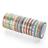 AAGU Fresh Design 3mm*5m Cute Skinny Washi Tape Set Decorative Paper Tape Office Supplies Adhesive Masking Tape