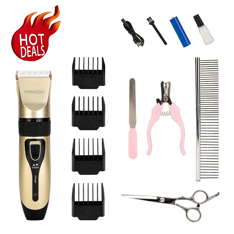 Accessories Dog Cat Clippers Scissors Hand Held Hair Remover Brush Trimmer Kit Pet Cleaning and Grooming Products