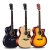 Import Acoustic guitar Gitar Wholesale price sunburst d barrel type 40 inches lacquer matte acoustic guitar from China