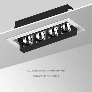 Adjustable OEM/ODM 20w aluminum cob led grille downlight spotlight Zhongshan led grille light
