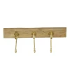 Adorable Golden Polished Clothes Hanger With Custom Design Available Hooks For Home Decor Living Room Wall