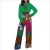 Import African women long sleeve shirt+pants clothing set from China