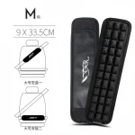 AGS 3D decompression black color anti gravity airbag air pad shoulder strap seat belt cover for car safety belts
