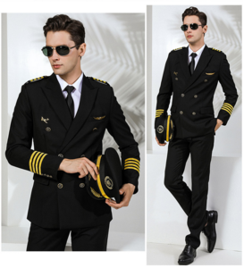 Airline pilot uniform