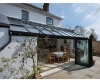 Aluminium External Thermally Insulated Folding Sliding Door For Lean-to Conservatories