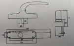 Aluminium window handle