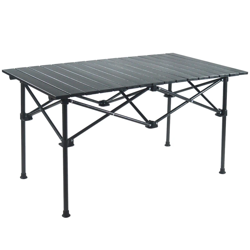 Aluminum desk steel frame outdoor portable camping barbecue table