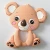 Import Amazon FDA non toxic koala shape soft silicone 2019 teething baby teethers for infants from China